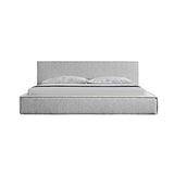 Ralph Queen Bed Frame Fabric Upholstery in KD slat - Top-Down View