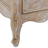 Bedside Table Oak Wood Plywood Veneer White Washed Finish Storage Drawers - Extra Image