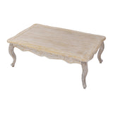 Coffee Table Oak Wood Plywood Veneer White Washed Finish - 45-Degree Angle