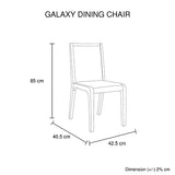 2x Wooden Frame Leatherette In Gray Fabric Dining Chairs with Wooden Legs - 45-Degree Angle