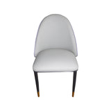 2X Dining Chairs Purple Colour Premium Leatherette Carbon Steel Frame Firm Support - Top-Down View