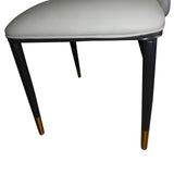 2X Dining Chairs Purple Colour Premium Leatherette Carbon Steel Frame Firm Support - Close-Up Angle