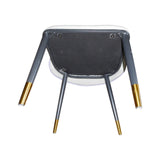 2X Dining Chairs Purple Colour Premium Leatherette Carbon Steel Frame Firm Support - Low Angle