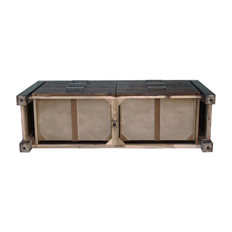 Dresser with 6 Storage Drawers in Solid Acacia & Veneer With Mirror in Chocolate Colour, image 7