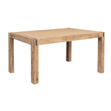 9 Pieces Dining Suite 210cm Large Size Dining Table & 8X Chairs with Solid Acacia Wooden Base in Oak Colour - Side View