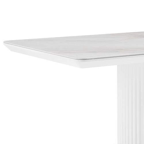 Dining Table Ceramic Table Top MDF Stainless Steel feet, image 3