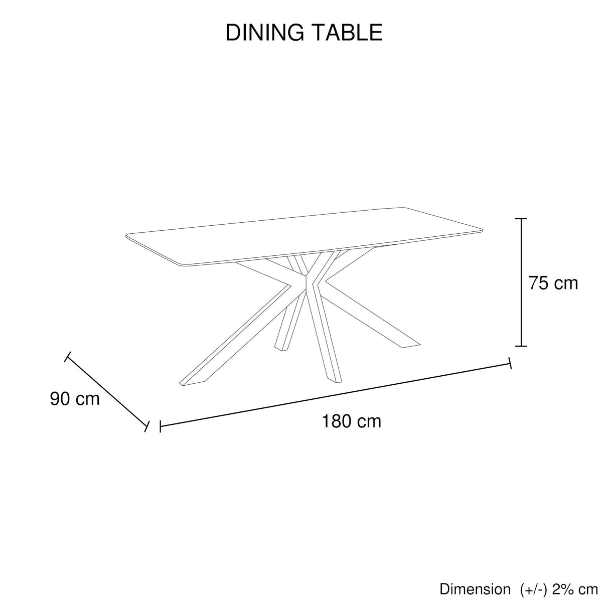 Dining Table Rectangular Shape Grey Sintered Stone Top Powder Coated Iron Legs