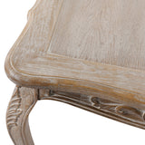 Dining Table Oak Wood Plywood Veneer White Washed Finish in large Size - Close-Up Angle