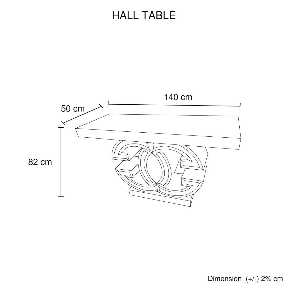 Hall Table MDF & Mirror & Crushed Acrylic Diamonds Silver Colour
