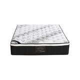 Mattress Euro Top Queen Size Pocket Spring Coil with Knitted Fabric Medium Firm 33cm Thick - Top-Down View