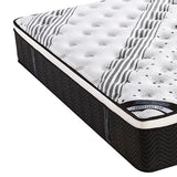 Mattress Euro Top Queen Size Pocket Spring Coil with Knitted Fabric Medium Firm 33cm Thick - 45-Degree Angle