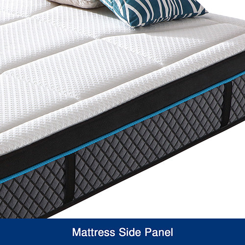 Queen Mattress in Coolmax Memory Foam 6 Zone Pocket Coil Soft Firmness, image 3