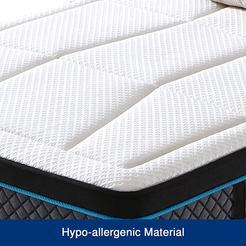 Queen Mattress in Coolmax Memory Foam 6 Zone Pocket Coil Soft Firmness, image 5