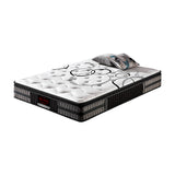 Queen Mattress in Gel Memory Foam Pocket Coil Medium Firm Bed 34cm Thick - Front View