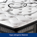 Queen Mattress in Gel Memory Foam Pocket Coil Medium Firm Bed 34cm Thick - 45-Degree Angle