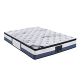 Single Mattress Latex Pillow Top Pocket Spring Foam Medium Firm Bed - Side View