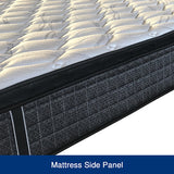 Queen Mattress in Bamboo Bonnel Spring Extra Firm Bed - Top-Down View