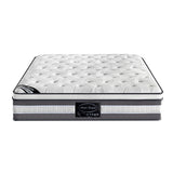 Mattress Euro Top Queen Size Pocket Spring Coil with Knitted Fabric Medium Firm 34cm Thick - Side View