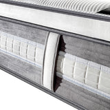 Mattress Euro Top Queen Size Pocket Spring Coil with Knitted Fabric Medium Firm 34cm Thick - Rear View