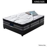 King Mattress Pocket Coil Spring Foam Firm Bed 32cm thick - Front View