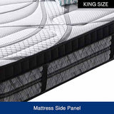 King Mattress Pocket Coil Spring Foam Firm Bed 32cm thick - Side View