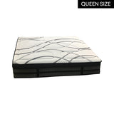 Queen Mattress Pocket Coil Spring Foam Firm Bed 32cm thick - Side View