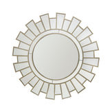Wall Mirror MDF Silver Clear Image Lightweight MRR-02 - Front View