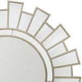 Wall Mirror MDF Silver Clear Image Lightweight MRR-02