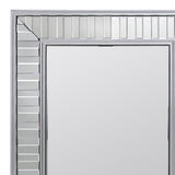 Wall Mirror MDF Silver Mirror Clear Image Rectangular Shape MRR-07 - Side View