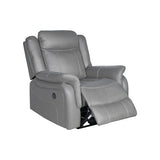 Carlton 1R Finest Fabric Recliner Sturdy Construction Metal Mechanism - Front View