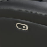 2 Seater Electric Leather/PVC Black Recliner