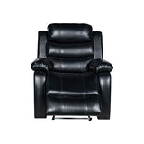 Chelsea 3R+1R+1R Seater Finest Leatherette Recliner Feature Console LED Light Ultra Cushioned - Top-Down View
