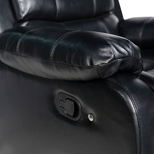 Chelsea 3R? Seater Finest Leatherette Recliner Feature Console LED Light Ultra Cushioned