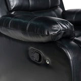 Chelsea 3R? Seater Finest Leatherette Recliner Feature Console LED Light Ultra Cushioned