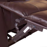 3+2+1 Seater Recliner Sofa In Faux Leather Lounge Couch in Brown - Extra Image
