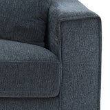 2+3 Seater Sofa Set Polyester Charcoal Fabric Multilayer Two Pillows Individual Pocket Spring - Extra Image