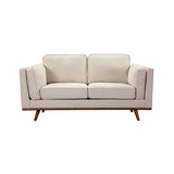 3+2+1 Seater Sofa Beige Fabric Lounge Set for Living Room Couch with Wooden Frame - Side View