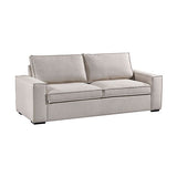 Ada Multifunctional 3 Seater Sofa Bed Fabric Upholstery Wooden Structure - Side View
