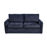 Multifunctional 3 Seater Sofa Bed Fabric Upholstery Wooden Structure - Side View