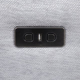 Large Sectional Corner Modular Lounge Suite in Fabric with Electric Recliner - 45-Degree Angle