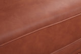 2 Seater Brown Sofa Lounge Chesterfireld Style Button Tufted in Faux Leather