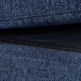 Orion Corner Sofa Premium Fabric Upholstery Padded Seat Wooden Frame Rubber Wooden Legs with Ottoman - 45-Degree Angle