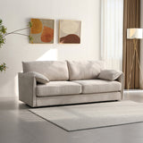 3 Seater Multifunctional Sofa Bed Fabric Upholstery New Foam Pocket Spring - Front View