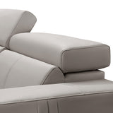 Washington Genuine Leather 6 Seater Corner Sofa With 2 Electric Recliners And Reversible Console - Top-Down View