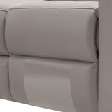 Washington Genuine Leather 6 Seater Corner Sofa With 2 Electric Recliners And Reversible Console - 45-Degree Angle