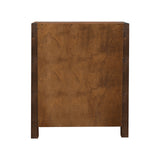 Tallboy with 4 Storage Drawers Solid Wooden Assembled in Chocolate Colour - Top-Down View