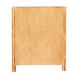 Tallboy with 4 Storage Drawers Solid Wooden Assembled in Oak Colour