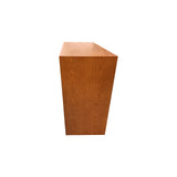 Tallboy MDF Brown Colour Waveform Design Three Drawers - Top-Down View