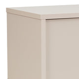 TV Cabinet with Storage Drawer Open Shelve Cabinet MDF in Champagne Colour - Side View