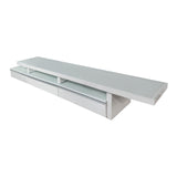 Marlin Tv Unit White - Side View